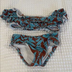 Floral Ruffle Bikini Set